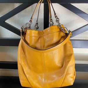 Coach leather bucket bag